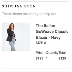 Everlane The Italian GoWeave Classic Blazer - Navy